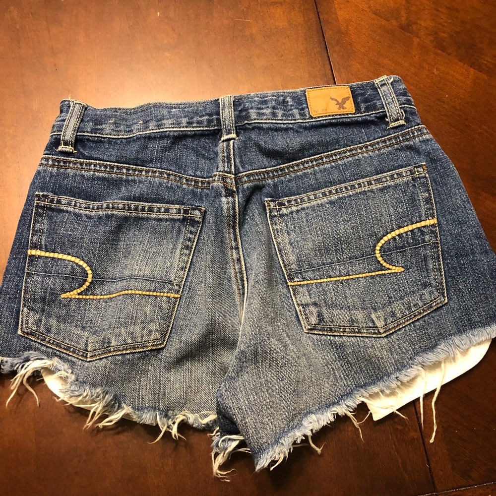 High waisted Ripped Jean Shorts